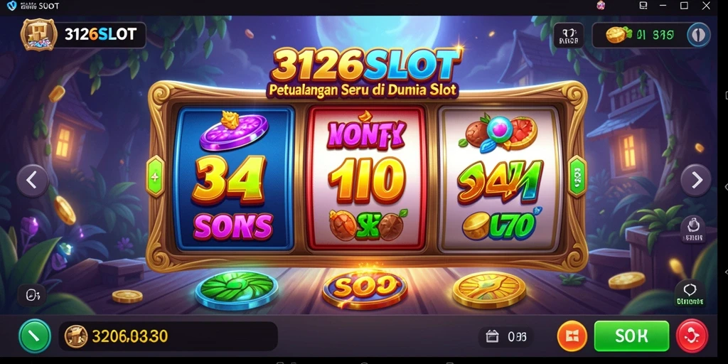 Tampilan gameplay seru di 3126SLOT dengan elemen petualangan yang menantang.