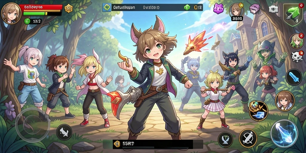 Gameplay menegangkan dengan grafis anime yang memukau.