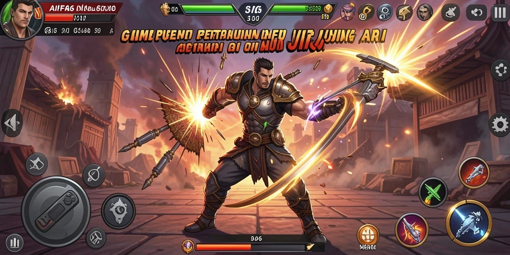 Screenshot utama menunjukkan aksi bertarung yang mendebarkan di AIFA66.