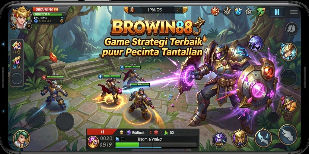 Screenshot gameplay BROWIN88 menampilkan aksi strategis yang mendebarkan.