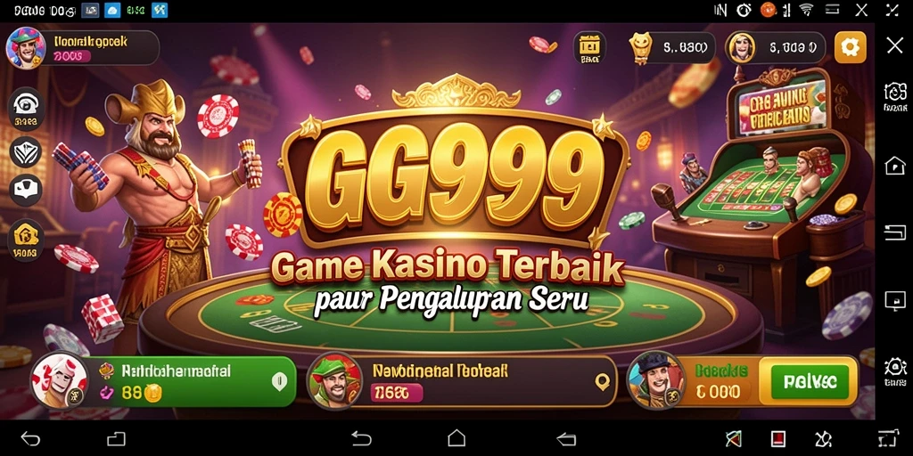 Screenshot gameplay GG999 menampilkan suasana Kasino yang menarik.