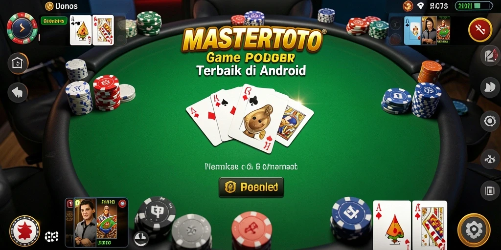 Gameplay MASTERTOTO menampilkan pertempuran poker yang mendebarkan.