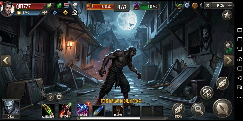 Screenshot gameplay QT777 yang intens dan menegangkan.