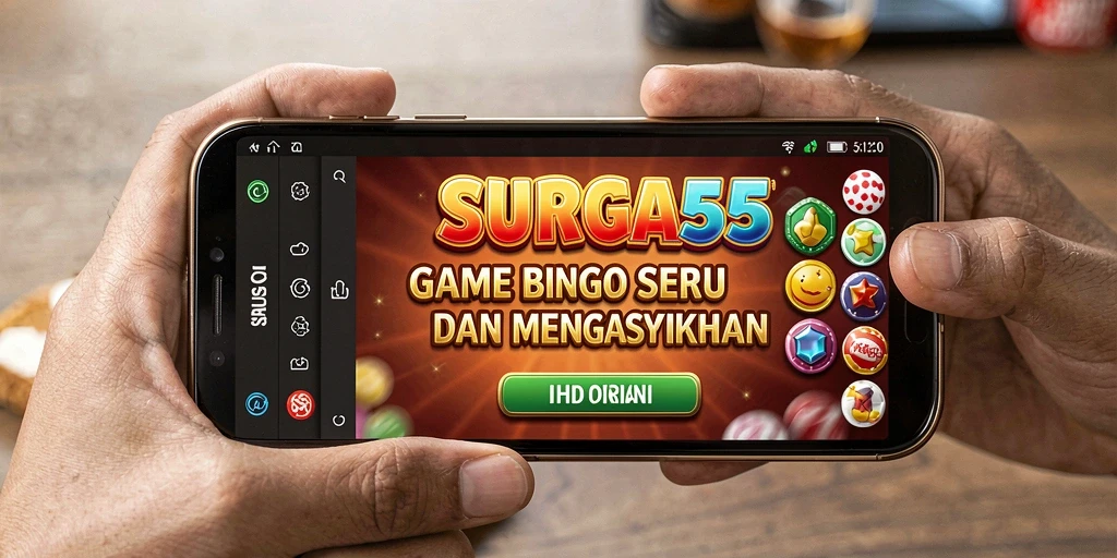 Tampilan gameplay SURGA55 yang menakjubkan dan penuh warna.