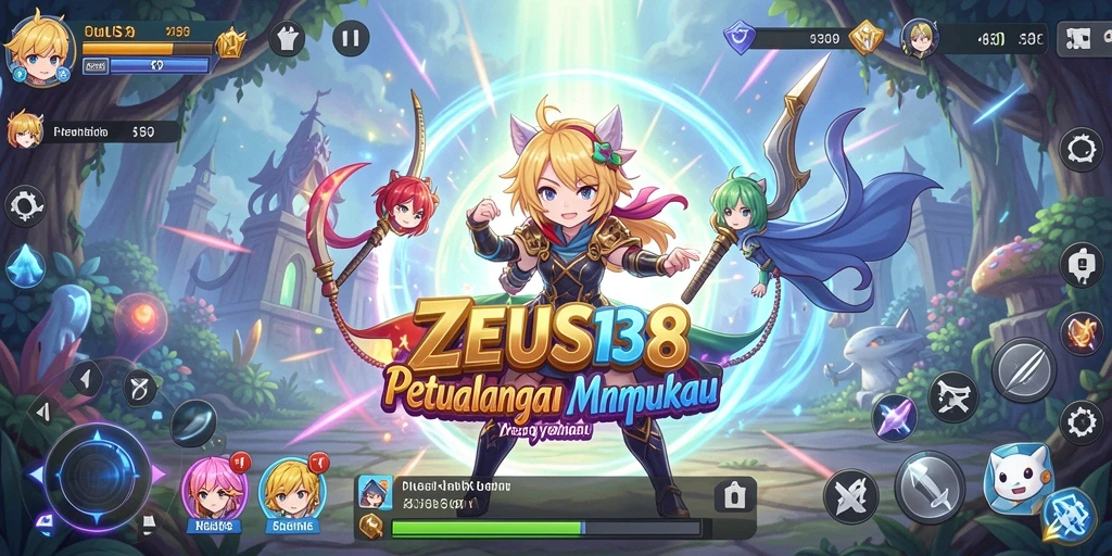 Tampilan gameplay seru dari ZEUS138 dengan karakter anime yang dinamis.